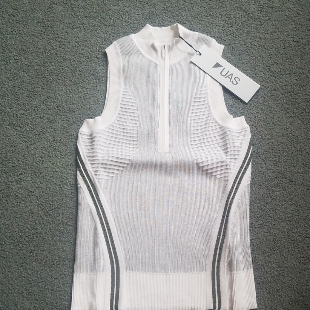 Under Armour Knit Racerback Zip Tank Sweater